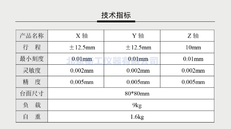 三维调整工作台衡工HGAM307多自由度组合移动台