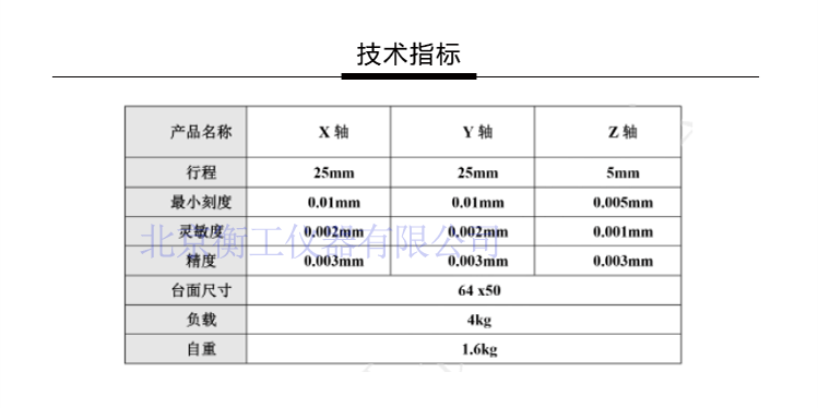 三维调整工作台衡工HGAM305多自由度组合移动台