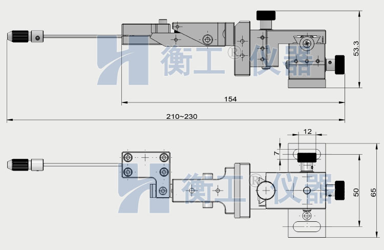 衡工HGPS01B三维探针调整座 探针座 探针夹具 探针臂 夹卡具 微调定位器 探针台 铜钨钢探针