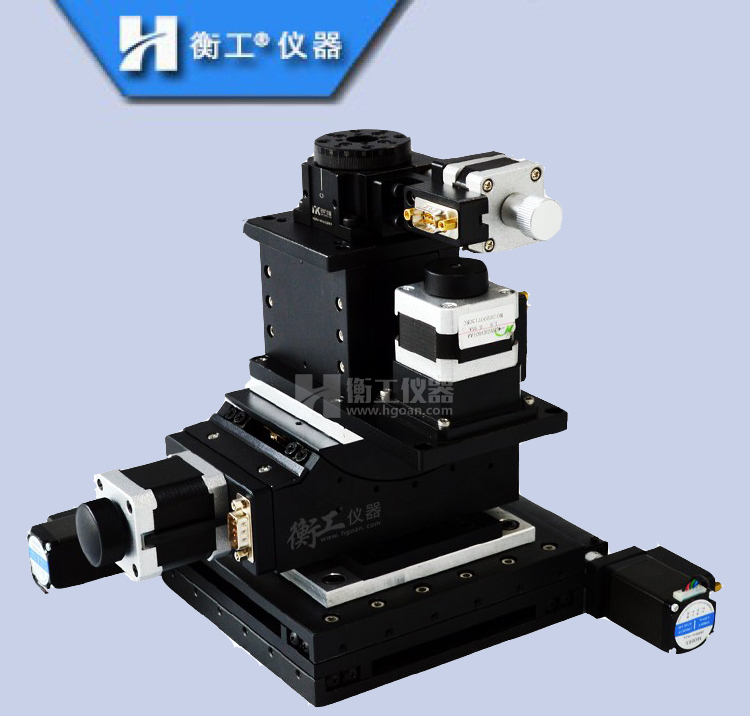 五维电动位移台精密实验光学仪器电控制调整旋转俯仰多轴滑工作台