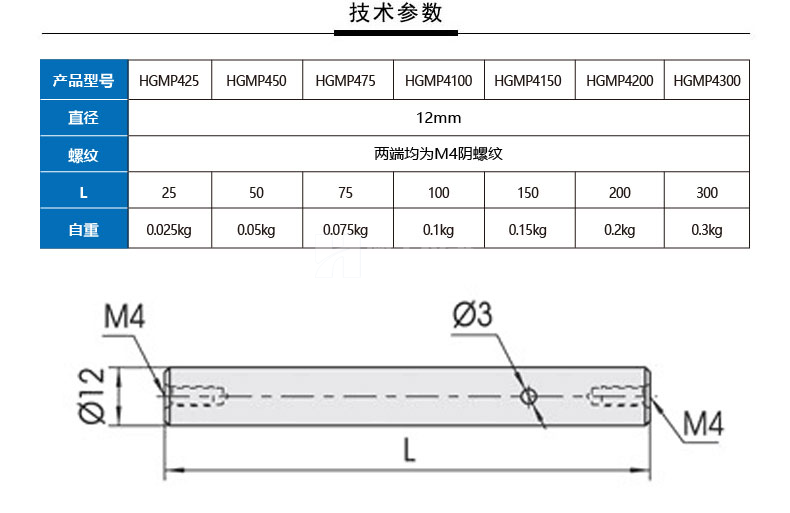 光学实验底座延长杆 高度调节接杆 支撑杆