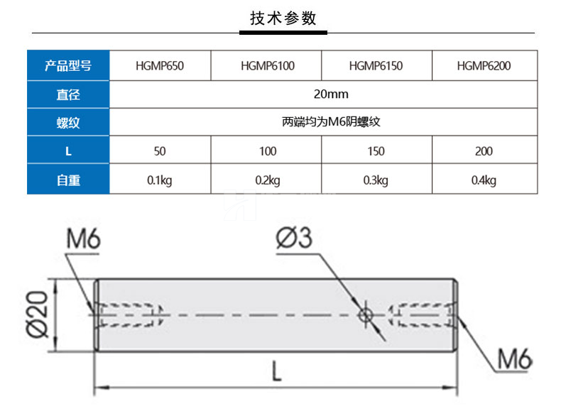 光学实验底座延长杆 高度调节接杆 支撑杆