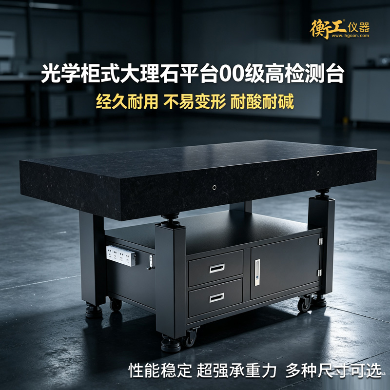 光学柜式大理石平台00级高检测台车间维修储存台研究室隔振工作台